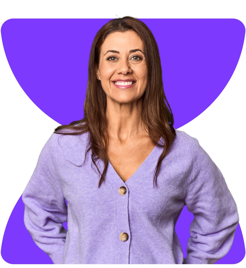Woman Purple