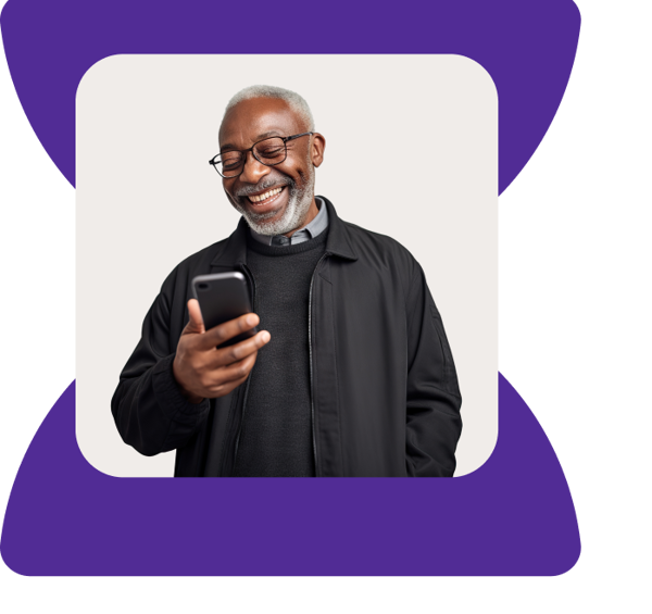 Man Happy On Phone